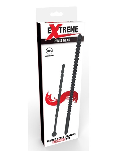 Tiges d'urètre Ribbed Dilators Silicone