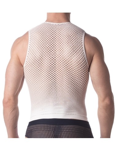 Débardeur Filet Stefano Blanc