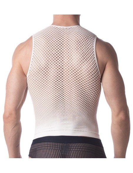 Débardeur Filet Stefano Blanc