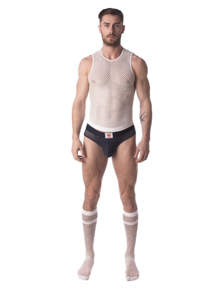 Débardeur Filet Stefano Blanc