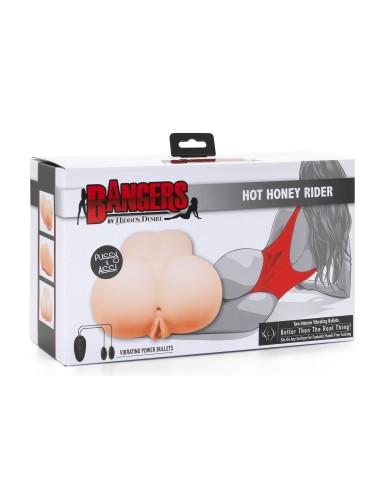 Masturbateur Réaliste Vibrant Hot Honey 2 Entrées