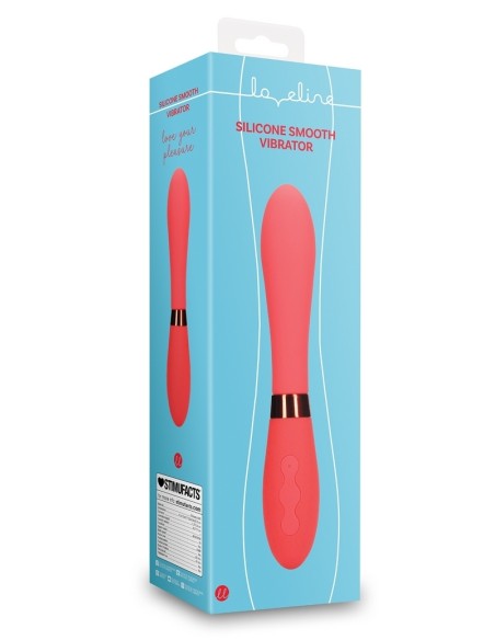 Vibromasseur Smooth Line 11 x 3.4 cm Rouge Vibromasseur Smooth Line 11 x 3.4 cm Rouge