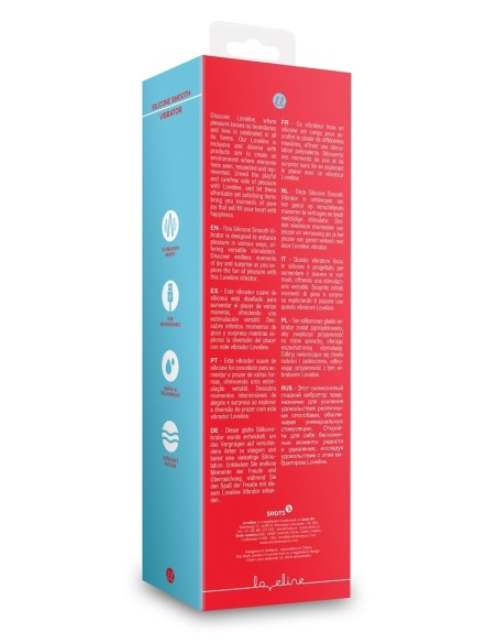 Vibromasseur Smooth Line 11 x 3.4 cm Rouge Vibromasseur Smooth Line 11 x 3.4 cm Rouge