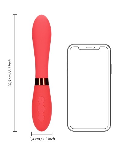Vibromasseur Smooth Line 11 x 3.4 cm Rouge