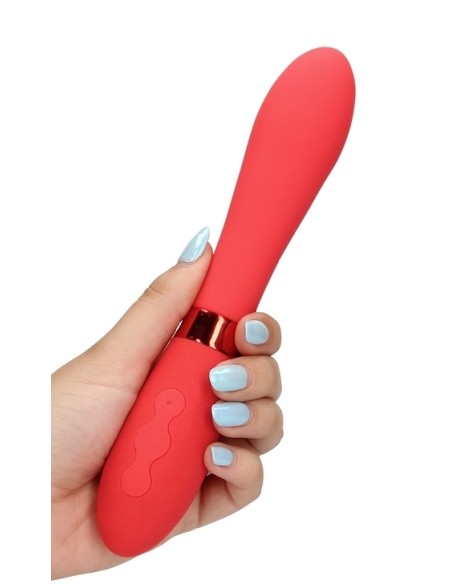 Vibromasseur Smooth Line 11 x 3.4 cm Rouge Vibromasseur Smooth Line 11 x 3.4 cm Rouge
