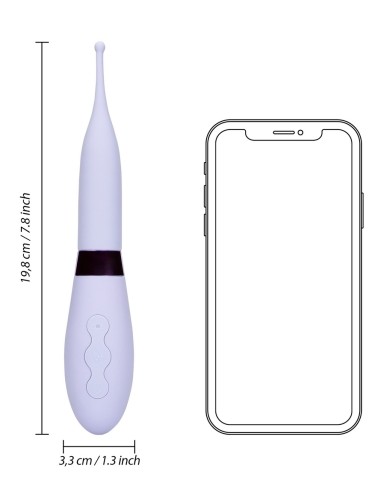 Stimulateur avec pointe vibrante Tip Vibrator 20 cm Violet
