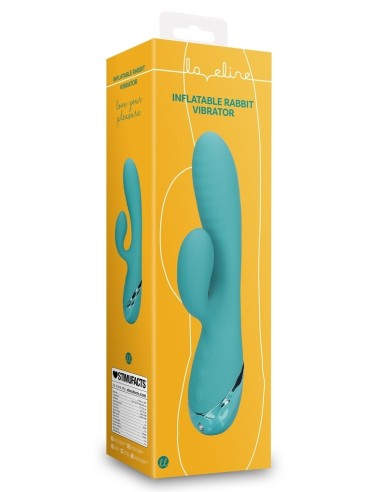 Vibro Rabbit Gonflable Flatblue 11 x 3.5cm