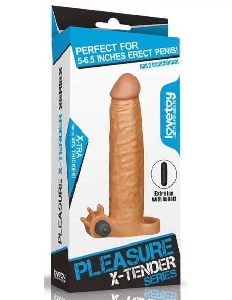 Etui pénien X-Tender n°4 19 x 4.5cm Marron