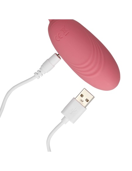 Oeuf vibrant sans fil Egg Soft Vibrator 8 x 3.3 cm Rose