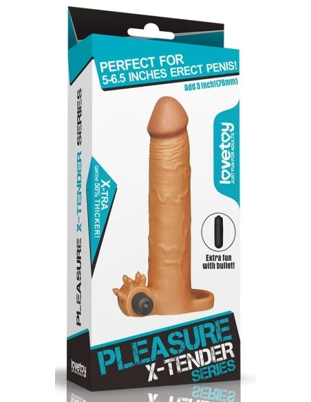 Gaine de pénis X-Tender N°5 20 x 4 cm Marron Gaine de pénis X-Tender N°5 20 x 4 cm Marron