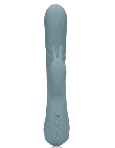 Vibro Rabbit Fingering Motion 23 cm Gris
