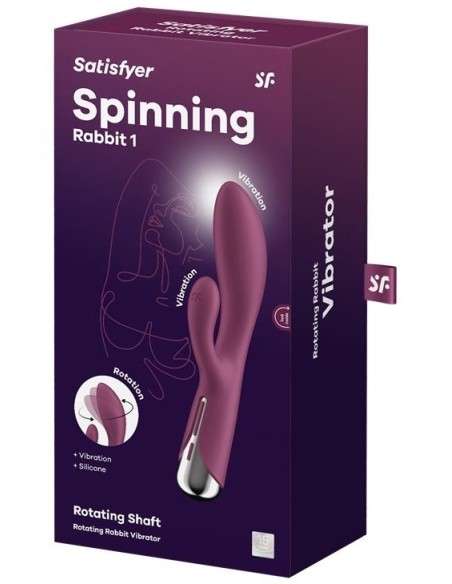 Vibro Rabbit Spinning Rabbit 1 11 x 3.5cm Framboise Vibro Rabbit Spinning Rabbit 1 11 x 3.5cm Framboise
