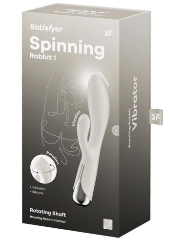 Vibro Rabbit Spinning Rabbit 1 11 x 3.5cm Beige