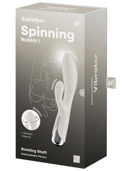 Vibro Rabbit Spinning Rabbit 1 11 x 3.5cm Beige