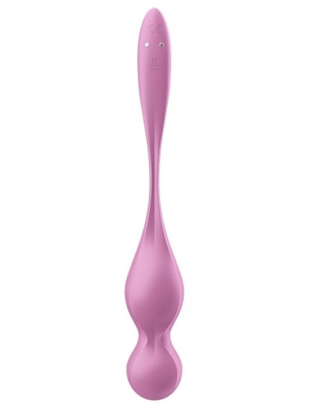 Boules de Geisha Vibrantes Connectées Love Birds 1 9 x 3cm Rose