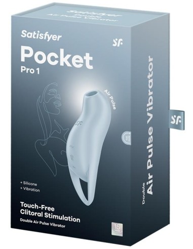 Stimulateur de Clitoris Pocket Pro 1 Bleu