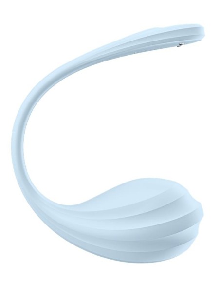 Vibromasseur Connecté Point G Smooth Petal 8.5 x 3.8cm Bleu Clair