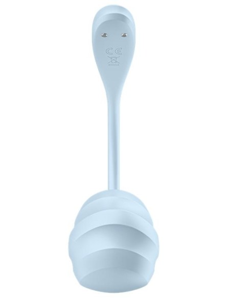 Vibromasseur Connecté Point G Smooth Petal 8.5 x 3.8cm Bleu Clair