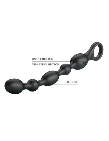 Boules vibrantes Van Pretty Love 16 x 2.3 cm Noires Boules vibrantes Van Pretty Love 16 x 2.3 cm Noires