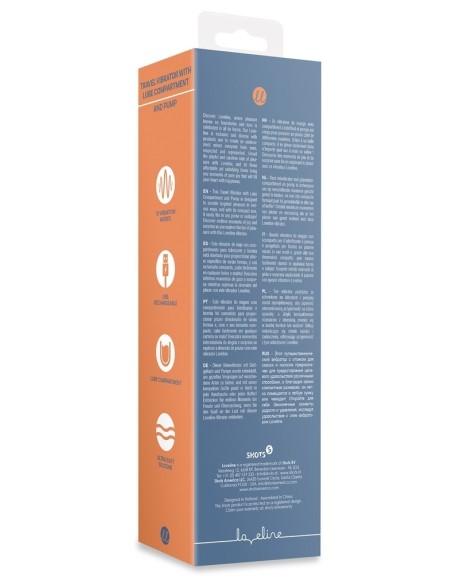 Mini-Vibro avec Compartiment Lubrifiant Traveling 9 x 2.5cm