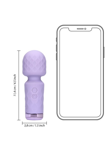Mini Wand Vibrator Loveline 12 cm Violet