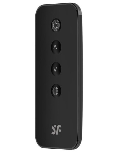 Vibromasseur Connecté Point G Ribbed Petal 8.5 x 3.8cm Noir