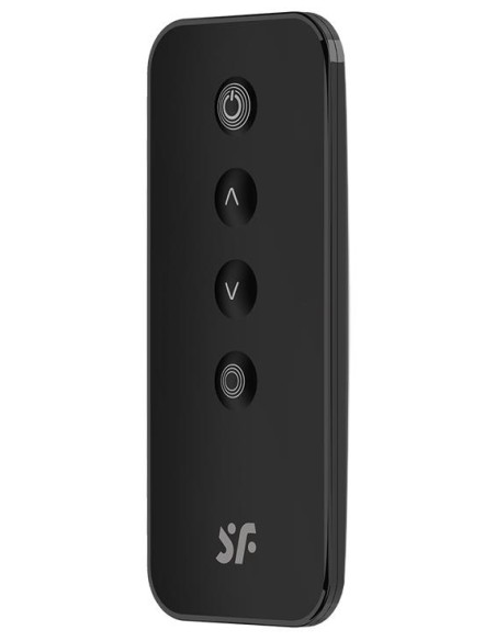 Vibromasseur Connecté Point G Ribbed Petal 8.5 x 3.8cm Noir