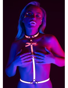 Harnais Sexy Glow In The Dark L/XL Rose