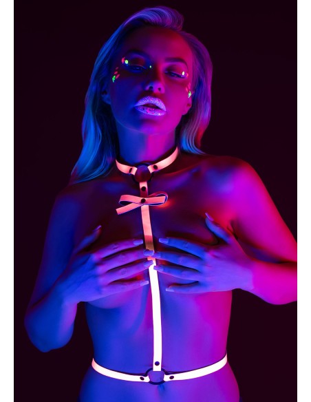 Harnais Sexy Glow In The Dark L/XL Rose