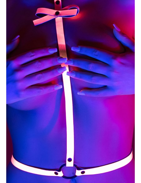 Harnais Sexy Glow In The Dark L/XL Rose