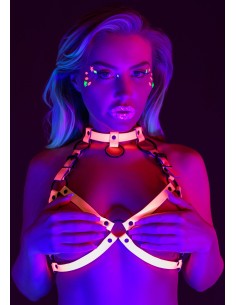 Harnais Glow In The Dark S/M Rose