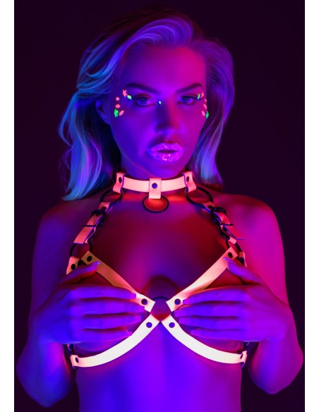 Harnais Glow In The Dark S/M Rose Harnais Glow In The Dark S/M Rose