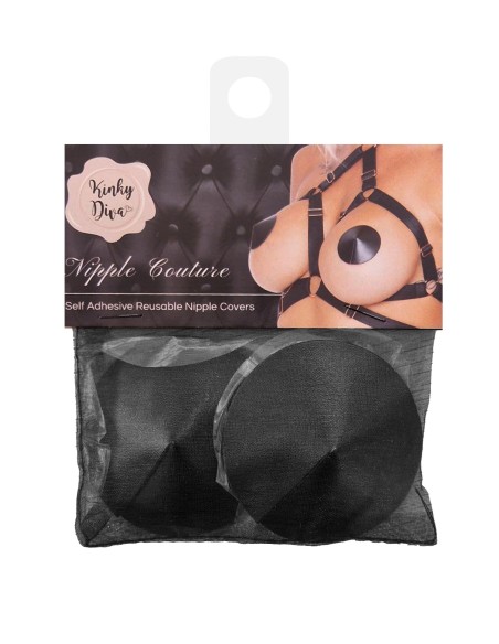 Cache-Tétons Satin Nipple Couture Noir - Caches Seins & Tétons - 5