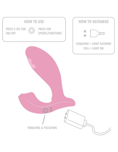 Double Stimulateur Flamengo 9 x 3.2cm