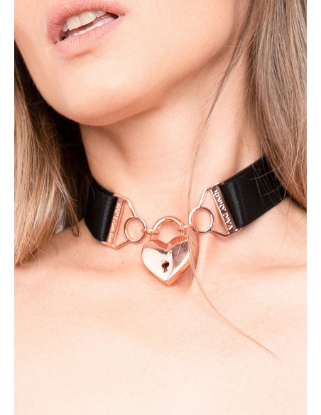 Soutien-Gorge Ouvert et Collier Harness Couture Noir Soutien-Gorge Ouvert et Collier Harness Couture Noir