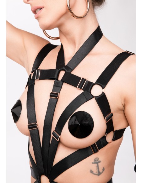 Harnais Corps Harness Couture Noir Harnais Corps Harness Couture Noir