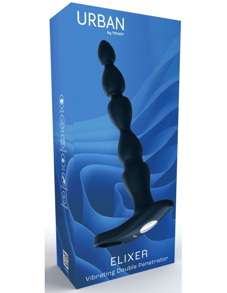 Accessoire vibrant Double pénétration Elixer 15.5 x 3cm Accessoire vibrant Double pénétration Elixer 15.5 x 3cm