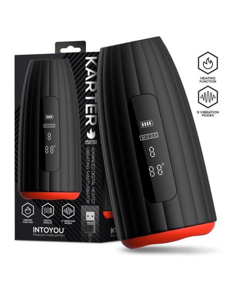 Masturbateur Vibrant et Chauffant Karter 10 x 4.5cm