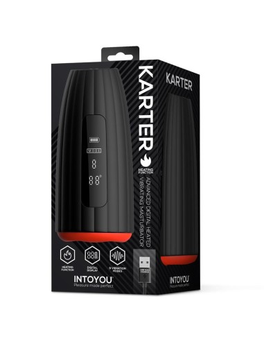 Masturbateur Vibrant et Chauffant Karter 10 x 4.5cm