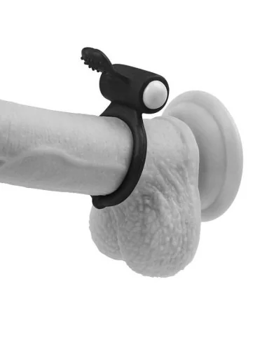 Anneau Vibrant Power Clit HEART – Noir