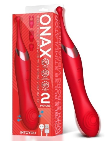 Stimulateur de clitoris Onax Double Pulse Rouge