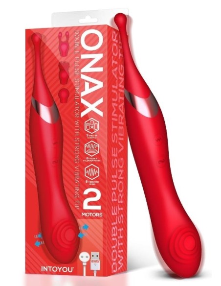 Stimulateur de clitoris Onax Double Pulse Rouge Stimulateur de clitoris Onax Double Pulse Rouge