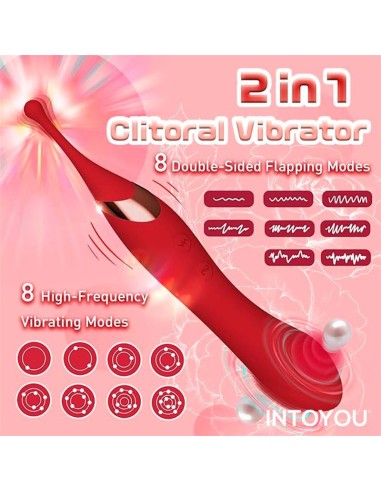 Stimulateur de clitoris Onax Double Pulse Rouge
