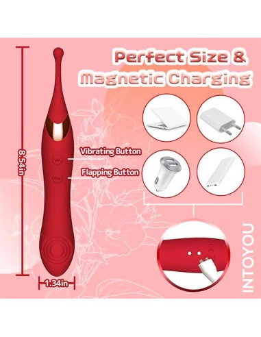 Stimulateur de clitoris Onax Double Pulse Rouge
