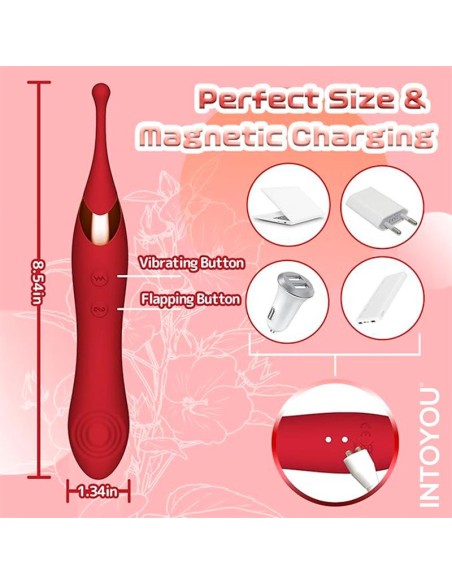 Stimulateur de clitoris Onax Double Pulse Rouge Stimulateur de clitoris Onax Double Pulse Rouge