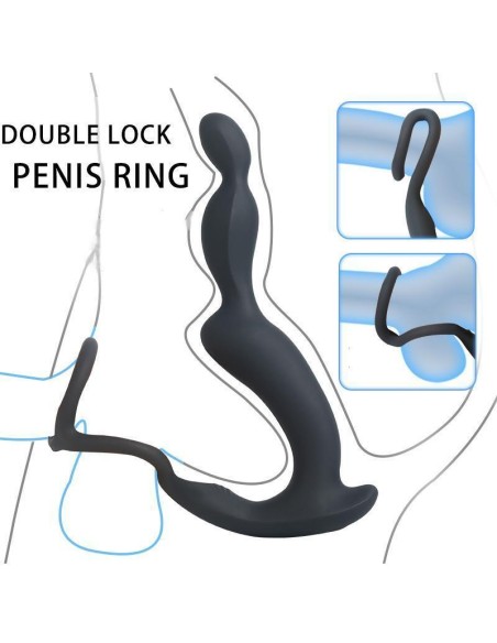 Stimulateur Prostatique Vibrant Dobble 16.5 x 2.8cm