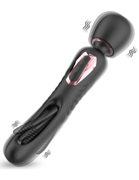 Wand avec Taping Vibratap 11 x 3.2cm Noir