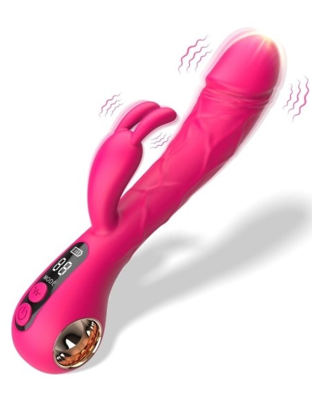 Vibro Rabbit Spotbit 14 x 3.7cm Rose