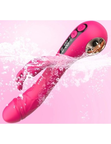 Vibro Rabbit Spotbit 14 x 3.7cm Rose