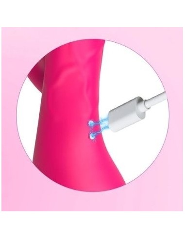 Vibro Rabbit Spotbit 14 x 3.7cm Rose